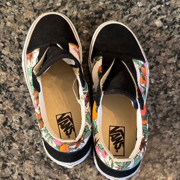 Vans multi tropic Black and Floral Canvas Sneakers EUC 8.5 - Picture 9 of 15
